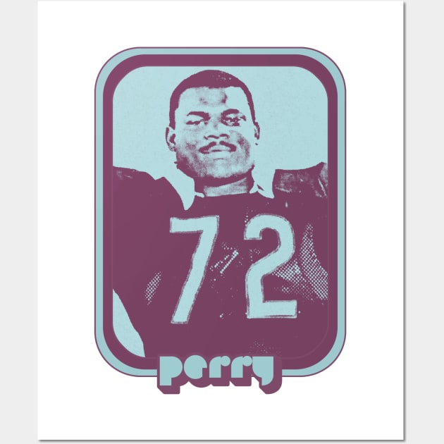 William Refrigerator Perry / Retro 80s Football Fan Design Wall Art by DankFutura